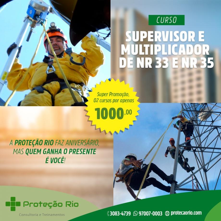 Curso de Supervisor e Multiplicador de NR 33 e NR 35 